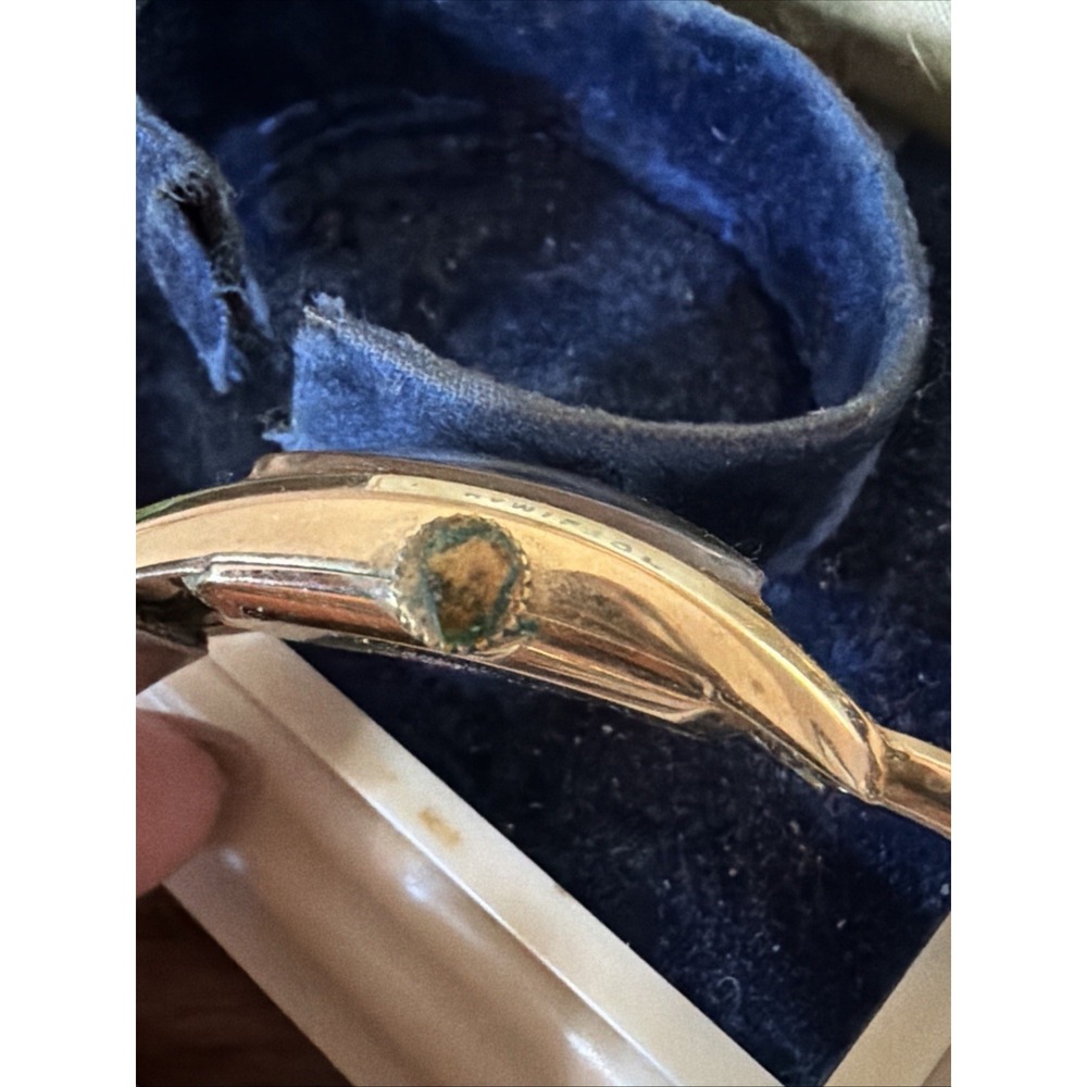 Vintage Hamilton Grover Watch 14k Gold Filled Original Case Runs Great - Picture 6 of 8